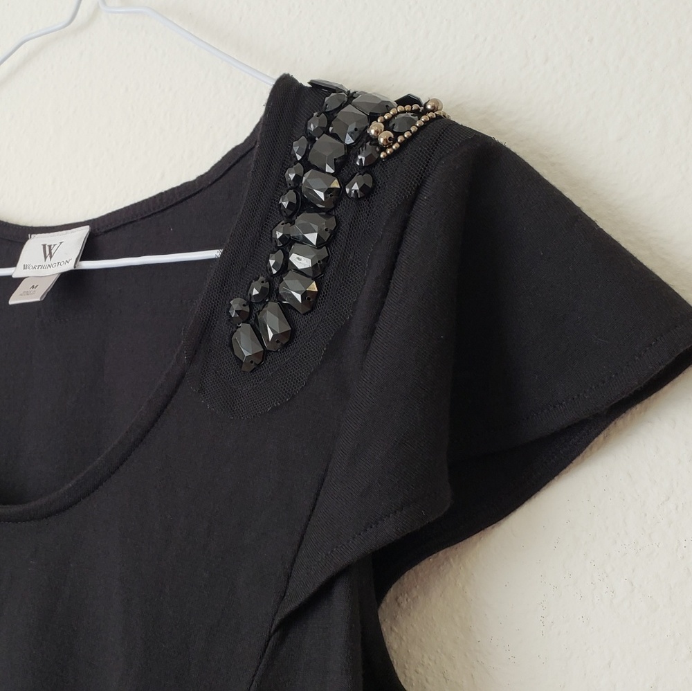 Worthington Embellished Top - Picture 2 of 8